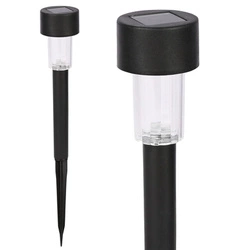 Lampa Solarna LED SŁUPEK OGRODOWY WBIJANY Czarny pochodnia nowoczesny LSOL-004 LEDLUX
