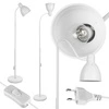 Lampa Podłogowa Biała Regulowana, Klosz E27 na Elastycznym Ramieniu LPD-002 E27 LEDLUX