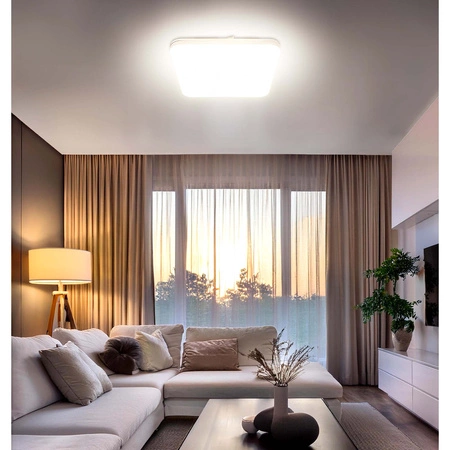 Plafon LED Lampa Sufitowa Natynkowa 72W biała ciepła neutralna Zimna + Pilot LX-914 LEDLUX