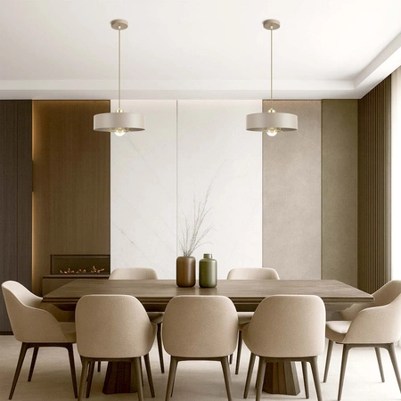 Lampa wisząca sufitowa nowoczesna 1xE27 ZŁOTA beżowa GLAMOUR nowoczesna LX-1127