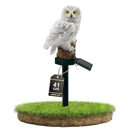 LAMPA SOLARNA OGRODOWA SOWA WODOODPORNA DUŻA LED Wbijana Premium LSOL-031 LEDLUX