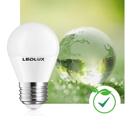 Żarówka LED E27 G45 10W = 90W 850lm 6000K biała zimna LEDLUX