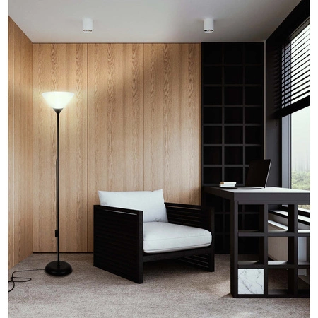 Lampa Podłogowa Czarna Regulowana, Klosz E27 na Elastycznym Ramieniu LPD-003 E27 LEDLUX