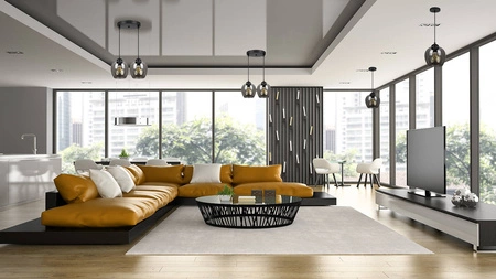 Lampa Wisząca LX- 1282 Czarna 2x E27 LEDLUX