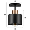 Lampa Sufitowa LX- 1038 Czarna + Miedź 1x E27 LEDLUX