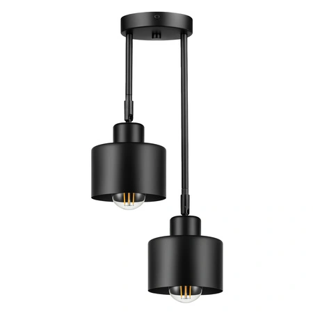 Lampa Sufitowa LX- 1032 Czarna 2x E27 LEDLUX