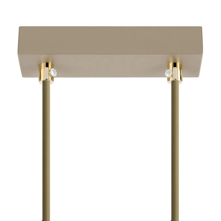 Lampa wisząca sufitowa szklane kule 4xE27 ZŁOTA beżowa GLAMOUR nowoczesna LX1425