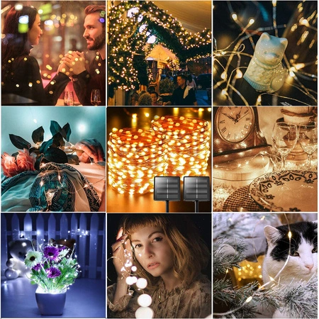 Girlanda Lampa Solarna Świetlna Ogrodowa Drucik LSOL-021 LEDLUX