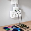 Przedłużacz Listwa Zasilająca Rozdzielacz Rozgałęźnik 3 Gniazda 230V 4x USB