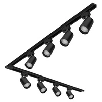 Szyna BK [1m+2m]+ Lacznik typ L+8x LX-8470 BK