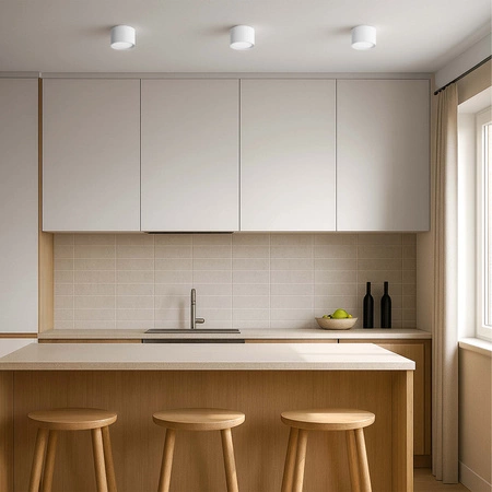 OPRAWA NATYNKOWA Sufitowa HALOGENOWA TUBA LED GX53 Walec SPOT Nowoczesna OPN-013 WHITE