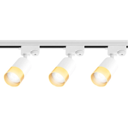 Szynoprzewód Zestaw Szyna 2m + 3x Lampa GU10 Złota Miedziana LED PREMIUM