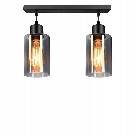 Lampa Wisząca LX- 1220 Czarna 2x E27 LEDLUX