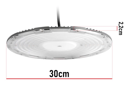 Lampa przemysłowa LED UFO High Bay 150W 15000lm hermetyczna do magazynu 150W NW LEDLUX