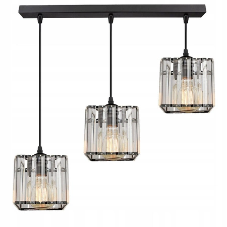 Lampa Wiszaca LX- 1191 Czarna 3x E27 LEDLUX