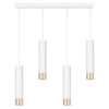 Lampa Wisząca LX-1415 Biała + Złoto 4x GU10 LEDLUX