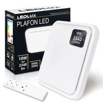 Lampa Sufitowa Plafon Panel LED 18W Kwadrat biała ciepła neutralna zimna 3000K-6000K + PILOT LX-911 LEDLUX