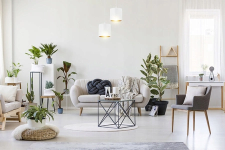 Lampa Wisząca LX- 1388 Biała + Złoto 2x E27 LEDLUX