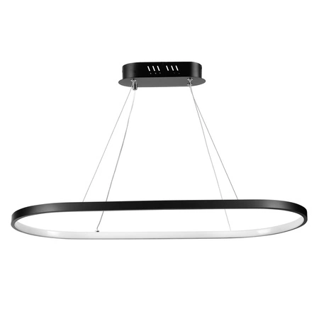 Lampa Sufitowa Wisząca LED Owalna LX- 928 39W Czarna biała neutralna LEDLUX
