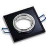 Oprawa Halogenowa Szklana Sufitowa LX- 7003 Czarna MR16 GU10 Kwadrat LEDLUX