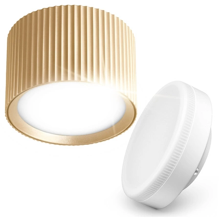 OPRAWA NATYNKOWA Sufitowa HALOGENOWA TUBA LED GX53 Walec SPOT Nowoczesna OPN-013 GOLD