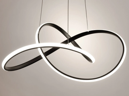 Lampa Sufitowa Wisząca LED LX-917 44W Czarna biała neutralna LEDLUX