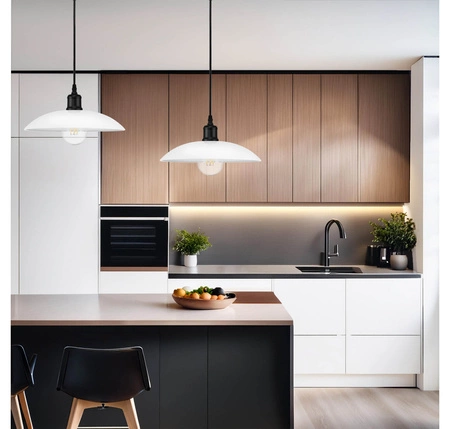 Lampa Sufitowa Żyrandol LED Loft Edison biała metalowa nowoczesna do Salonu PT- 607 Biała 1x E27 LEDLUX