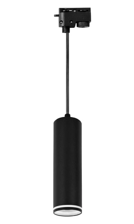 Reflektor Szynowy Lampa Tuba Oprawa Na Żarówkę LX-8473 GU10 Czarny + Pasek LEDLUX