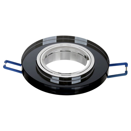 Oprawa Halogenowa Sufitowa Szklana LX- 7002 Czarna Okrągła MR16 GU10 LEDLUX