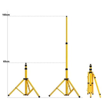 Zestaw 2x Naświetlacz Halogen LED 50W biała zimna + Statyw Stojak Podwójny LEDLUX
