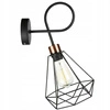 Kinkiet Lampka Ścienna LX-1257 Czarna + Miedź 1x E27 LEDLUX