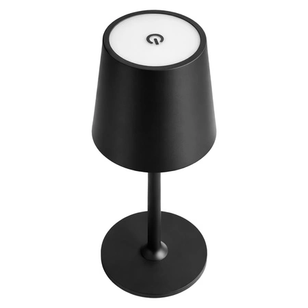 Lampa wewnętrzna zewnętrzna Lampka na taras ogródek stół LED USB Bezprzewodowa Czarna LB-001 BLACK