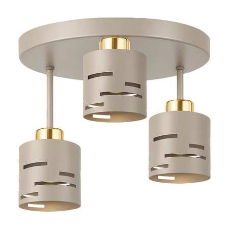 Lampa Wisząca Sufitowa Żyrandol Beżowa Ecru Kaszmir LX1431