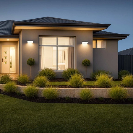 Lampa elewacyjna LED zewnętrzna kinkiet ogrodowy Premium 20W LEL-0010 Szara LEDLUX