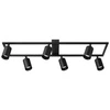 LAMPA SUFITOWA 6xGU10 czarna regulowana SPOT oprawa halogenowa natynkowa OPN-010 6x GU10 BLACK