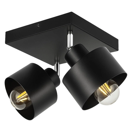 Lampa Sufitowa LX-1130 Czarna 2x E27 LEDLUX