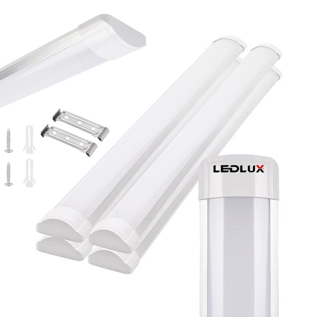 4x Plafon Lampa Sufitowa Panel SLIM 36W 120cm BIAŁY NW LEDLUX