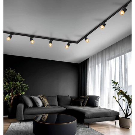 Szynoprzewód Zestaw Szyna 1m + 4x Lampa GU10 Złota Miedziana LEDLUX