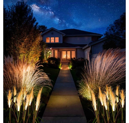 LAMPA SOLARNA OGRODOWA LED TRAWA PAMPASOWA Sztuczne Kwiaty Lampki LSOL-052 LEDLUX