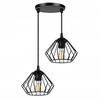 Lampa Wisząca LX- 1042 Czarna 2x E37 LEDLUX