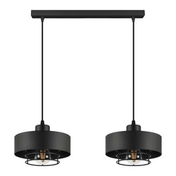 Lampa Wisząca LX- 1188 Czarna 2x E27 LEDLUX