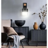 Kinkiet Czarny Lampa Ścienna Nowoczesna Loft Drewniana LX1176 BLACK 1x E27 LEDLUX