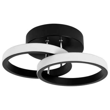 Lampa Sufitowa Wisząca LED Dwa Koła LX- 937 18W Czarna 4000K LEDLUX