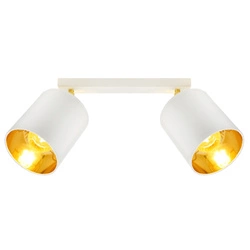 Lampa Sufitowa LX- 1385 Biała + Złoto 2x E27 LEDLUX