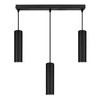 Lampa Sufitowa wisząca LED Tuba Czarna LEDLUX nowoczesna Gu10 MODERN LX-1356 Czarna 3x GU10 LEDLUX