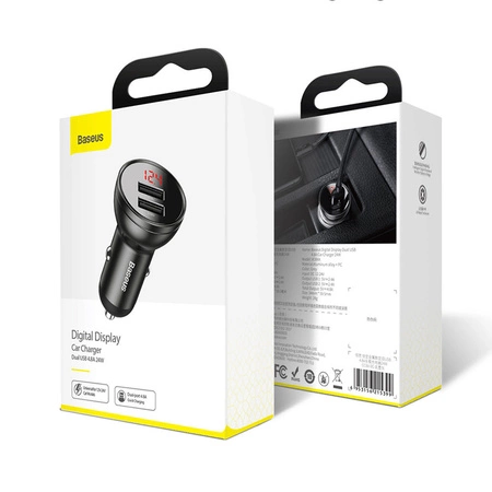 Ładowarka Samochodowa 2x USB CCBX-0G BASEUS