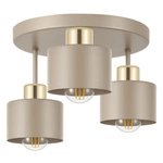 LAMPA sufitowa wisząca LED ŻYRANDOL PLAFON loft nowoczesna E27 beżowa  LX1020