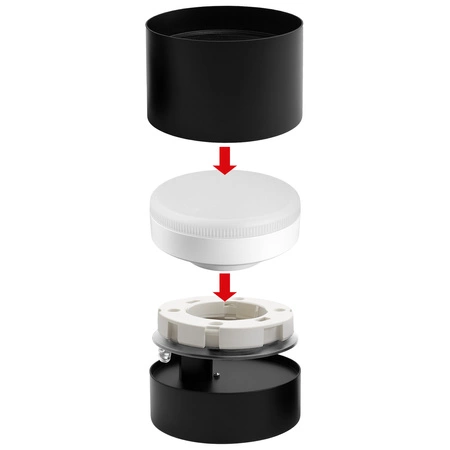 Oprawa Sufitowa Halogenowa Lampa LED GX53 Spot Ruchoma Kinkiet Reflektor OPN-016 BLACK