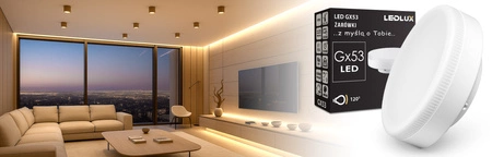 Żarówka LED GX53 10W 900 lm Energooszczędna Mocna biała neutralna 4000K LEDLUX