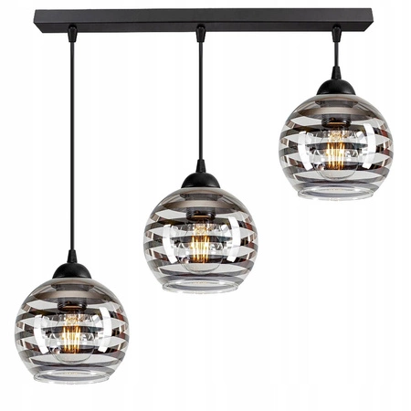 Lampa Wisząca LX- 1230 Czarna 3x E27 LEDLUX